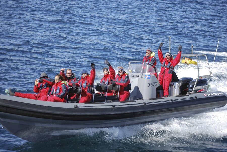 Akureyri: 2-Hour Whale Watching Express by RIB Speedboat - The waterfall stop and fast ride back