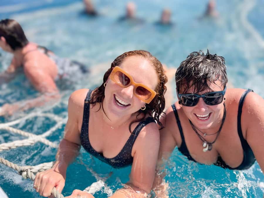 Broome: Whale Watching & Sunset Cruise - Thirty minutes in the boom net