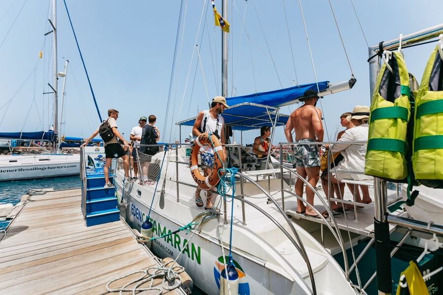 Costa Adeje: Whale Watching Catamaran Tour with Drinks - Drinks, music, and the feel onboard