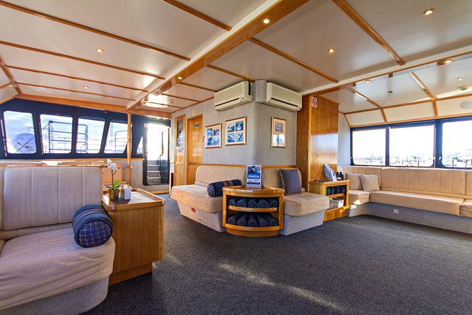 Educational Whale Watching Tour from Perth - The boat, viewing positions, and Captain’s Lounge
