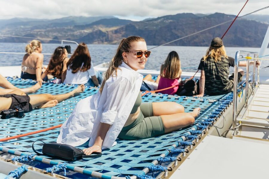 Funchal: Dolphin and Whale Watching Catamaran Cruise - A comfortable boat for three hours