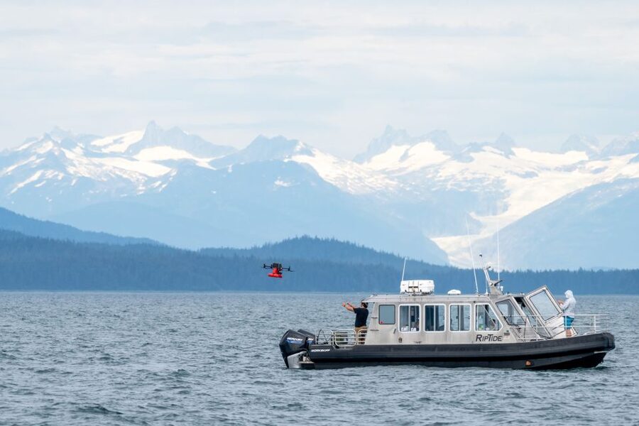 Hoonah: Icy Strait Whale Watch with Drone Filmography - From Icy Strait Point to Hoonah by shuttle