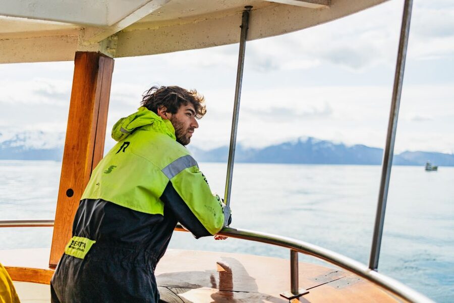 Húsavík: Whale Watching Tour with Guide - At the harbor, get ready for three hours outside