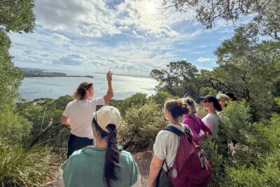 Port Stephens, departing Newcastle – Whales, hike & sand dunes!
