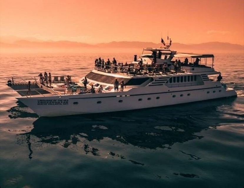 Puerto Vallarta: Mega Yacht Whale Watching Sunset Cruise - Starting at the pier in Puerto Vallarta