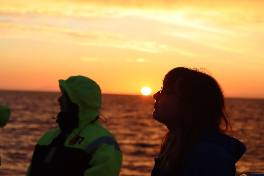 Reykjavík: Midnight Sun Whale Watching Cruise - Staying warm on the North Atlantic