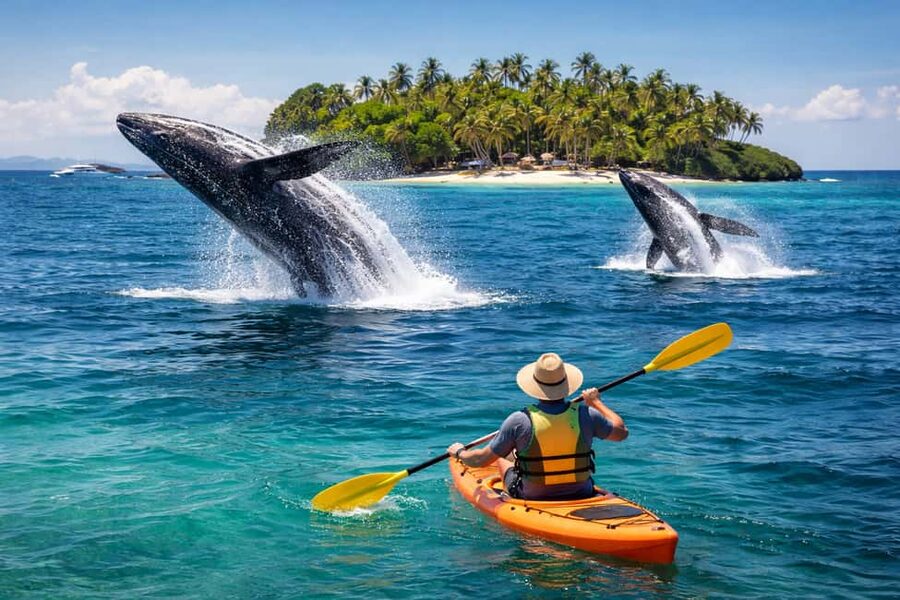 Samaná: Whale, Cayo Levantado, & Kayak in Samaná Bay Tour - From Samaná Port into humpback country