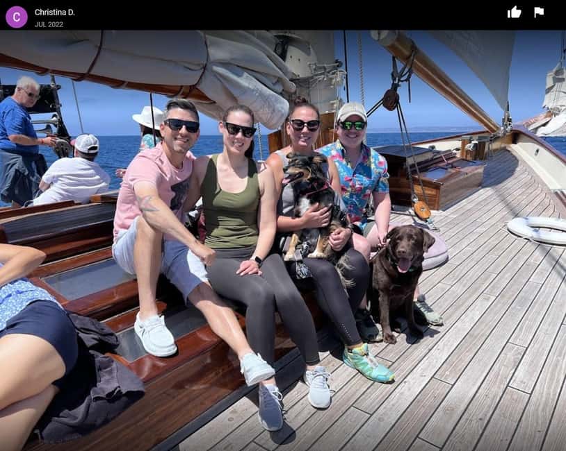 San Diego: Whale Watching Cruise on the Yacht America - Aboard the 139-foot yacht America